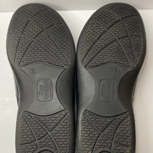 Finn Comfort Men's Black Leather Lace Up Loafer Shoes Exposed Stitching US 7.5 - Picture 11 of 14